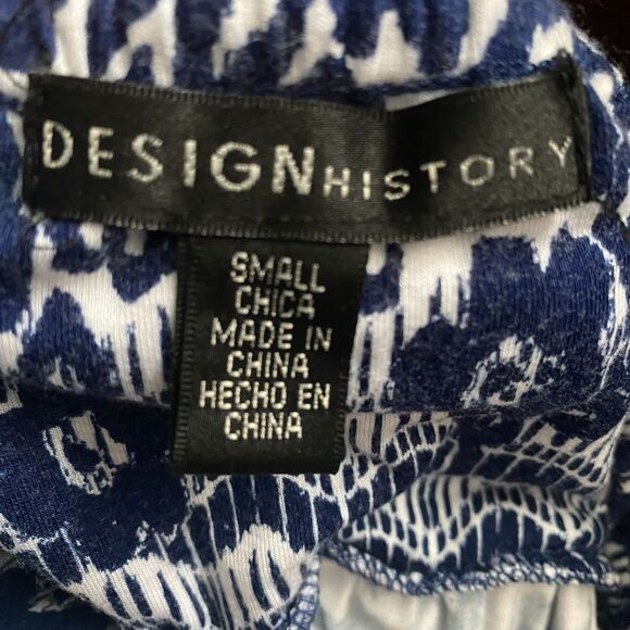 Design History Women's Sleeveless V Neck Maxi Dress Small Blue/ White,Stretch - Picture 4 of 11